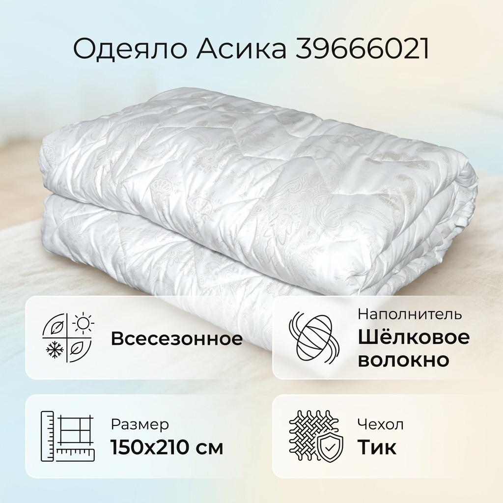 Одеяло Асика 39666021 150x210 всесезонное