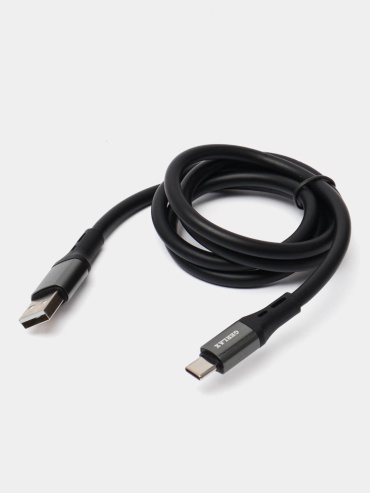 Кабель GERLAX USB TypeC (M), 1 м, черный
