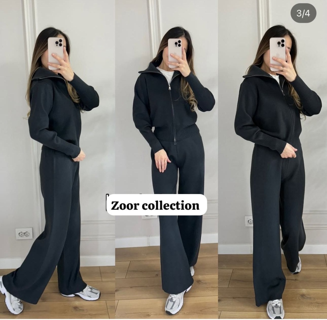 Комплект с брюками Trendy синий, серый