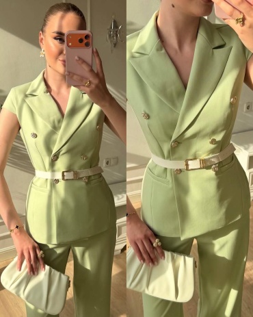 Костюм деловой FASHION оливковый