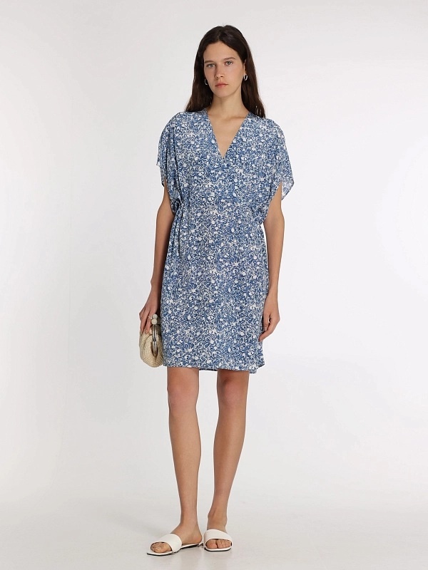 Повседневное платье Max Mara синий, белый