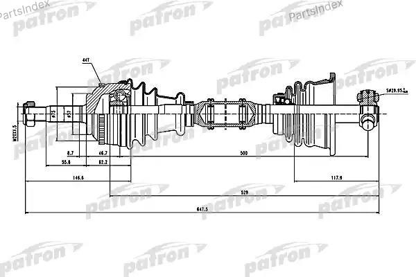 PATRON полуось PDS1115