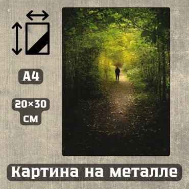 Sequoia VERS картина Картина на металле а4 Дыхание природы 20*30см 20x30 см