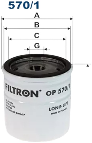 FILTRON масляный фильтр OP5701