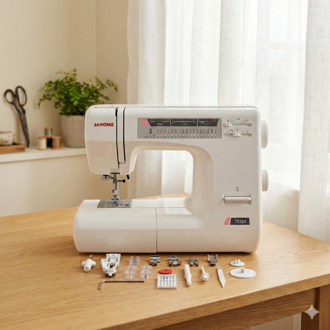Швейная машина Janome 7518A белый
