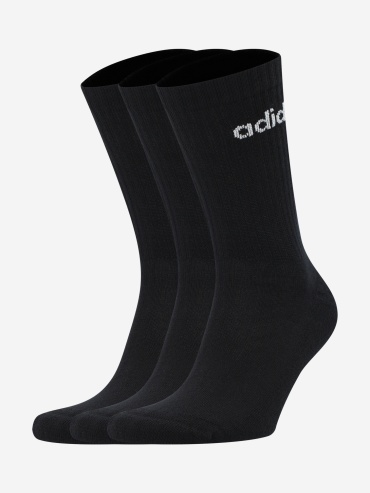Носки, спортивные носки adidas 3 пары черный 46-48