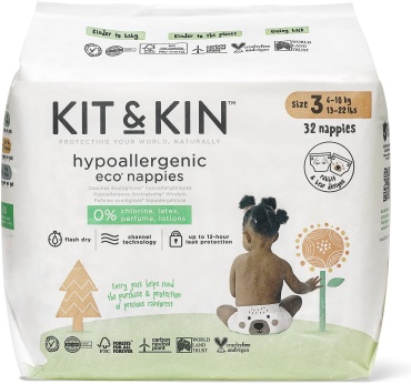 Эко-подгузники Kit & Kin 3, 32 шт