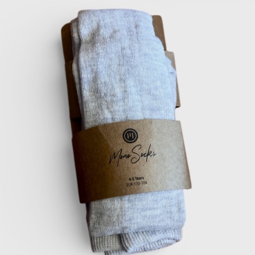 Колготки матовые, классические Mono Socks светло-серый