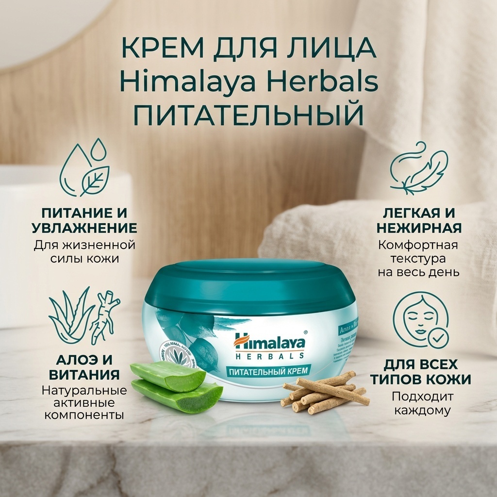Himalaya Herbals крем Питательный для лица 50 мл