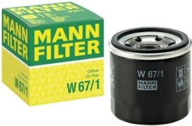 MANN-FILTER масляный фильтр W67/1