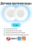 Датчик протечки Tuya QJS-001, экосистема: Tuya Smart, Google Home, Smart life, Home Assistant