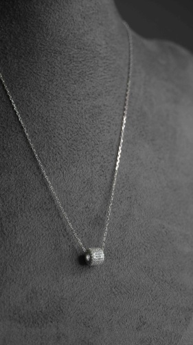 Колье Sterling Silver 4564 длина 45 см вес 6 г серебро, фианит