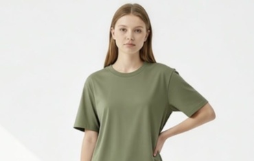 Футболка Zhanat Moda однотонный оливковый