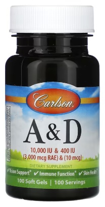 Carlson Labs A&D капсулы 100 шт