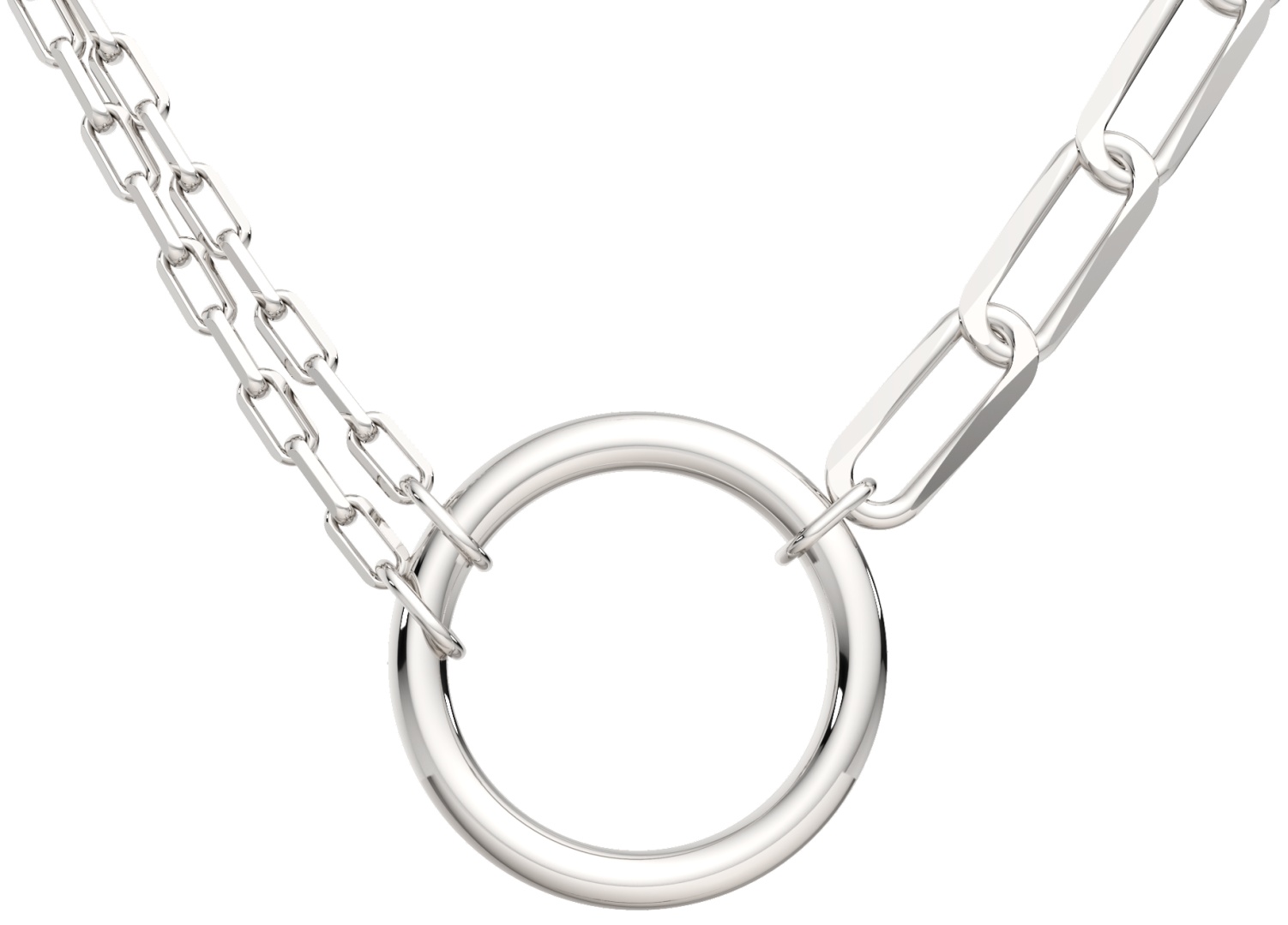 Колье Lucente Silver NEC-LU-925-20161-38 длина 38 см вес 10.2 г серебро, без вставок
