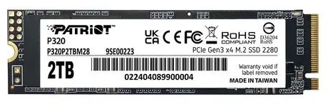 SSD Patriot P320 P320P2TBM28 2000 Гб