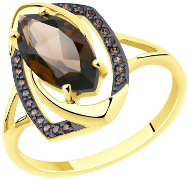 Diamant 251603 размер 19.5 вес 2.3 г золото, фианит
