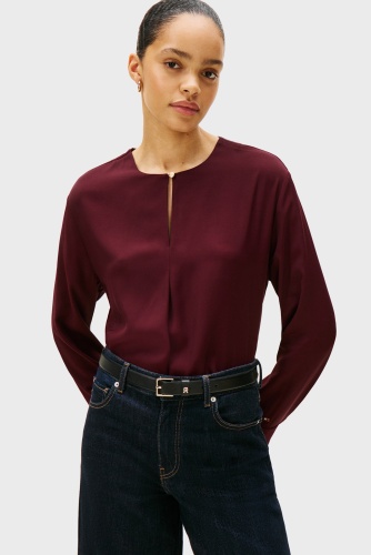Блузка Tommy Hilfiger бордовый