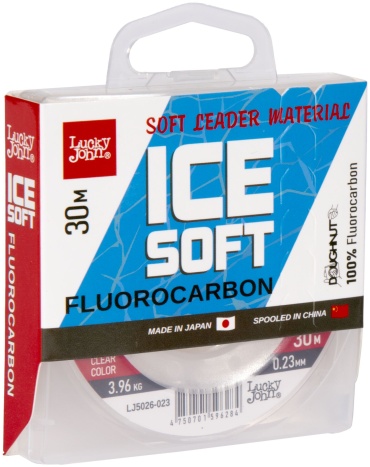 Леска Lucky John флюоркарбоновая ICE SOFT LJ5026-023 0.23 мм прозрачный