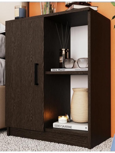 Комод ASOMI 7EE5AF2CAAE6D234, 60x33x75 см, коричневый, темно-коричневый