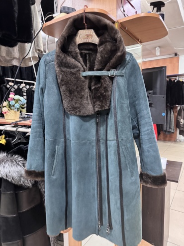 Дубленка зеленый
