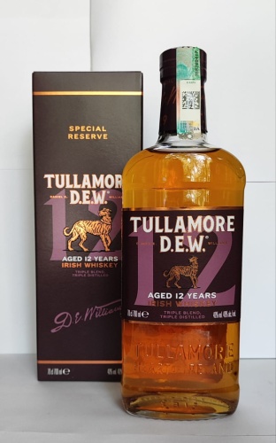Виски Tullamore D.e.w. Aged 12 Years купажированный 40% 0.7 л