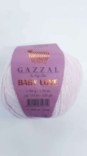 Моток GAZZAL Baby Love 1606 светло розовый 115 м 50 г