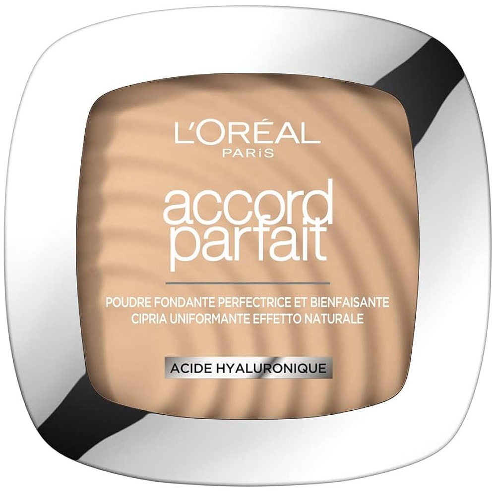 Пудра Loreal Paris Cipria Uniformante Accord Parfait сухая N2 бежевый