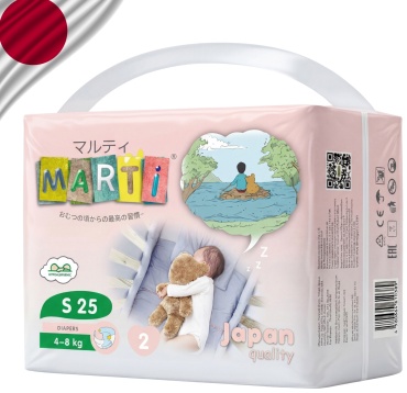 Подгузники MARTI S, 25 шт