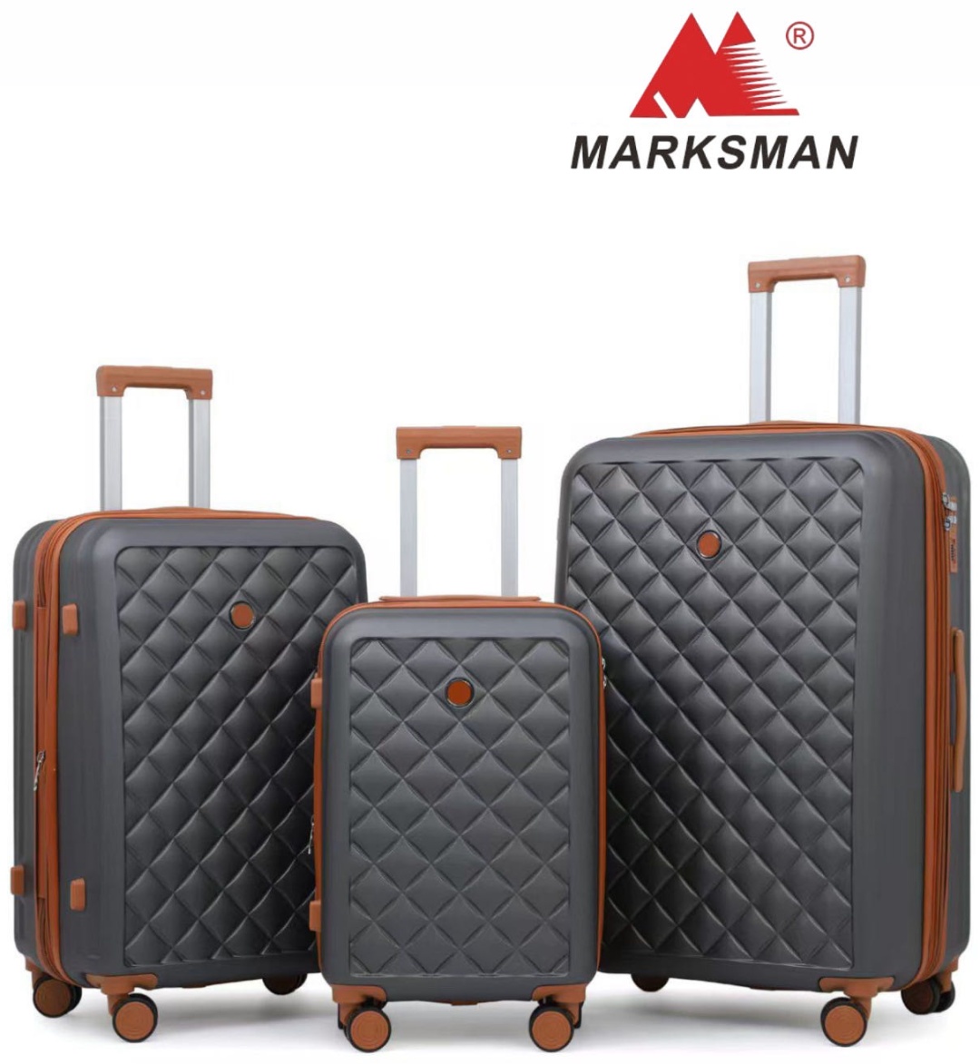 Комплект чемоданов Marksman BS-36# поликарбонат 238 л серый