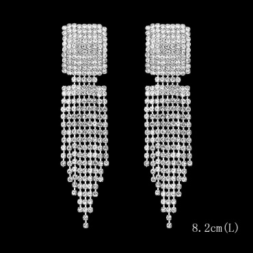 Серьги Fashion Jewellery бижутерный сплав, стразы