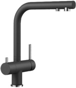Смеситель для кухни (мойки) Blanco Fontas II Silgranit антрацит (523144), однозахватный