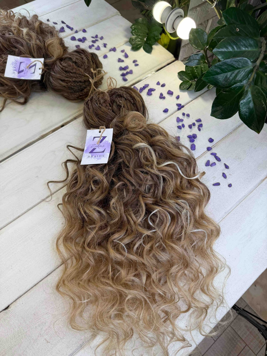 ZUKINA BRAIDS афрокудри темно-русый женский