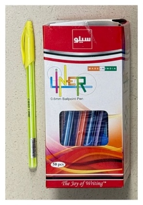 Ручка шариковая Cello Liner 50 шт, 0.6 мм, цвет чернил синий