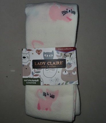Колготки матовые LADY CLAIRE белый
