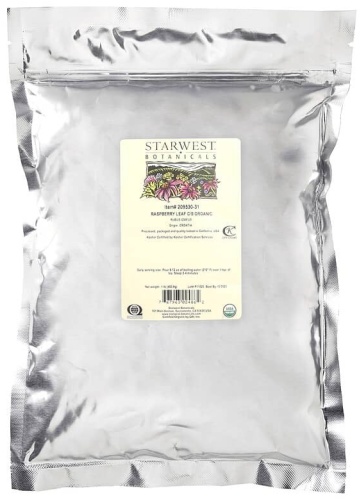 Starwest Botanicals органические листья малины, нарезанные и просеянные 453.6 г