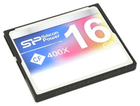 Карта памяти Silicon Power Compact Flash SP016GBCFC200V10 16 Гб