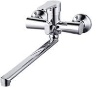 Смеситель для ванны ZEGOR PUD7-A045, латунь, цвет серебристый