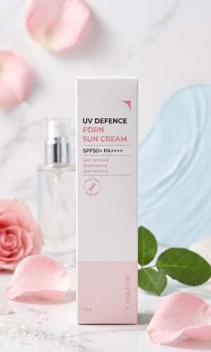 Deoproce крем Солнцезащитный крем UV Defence PDRN Sun Cream SPF50+ PA++++ для лица, для зоны декольте 50 мл