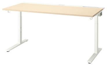 Стол письменный IKEA MITTZON, 80х160x85 см, белый
