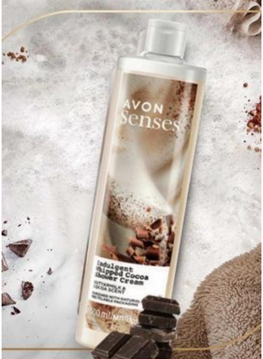 Avon Senses Indulgent Whipped Cocoa Shower Cream крем-гель для душа 500 мл