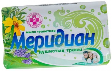 Кусковое мыло туалетное Меридиан Мыло туалетное душистые травы 100гр Душистые травы 1 шт