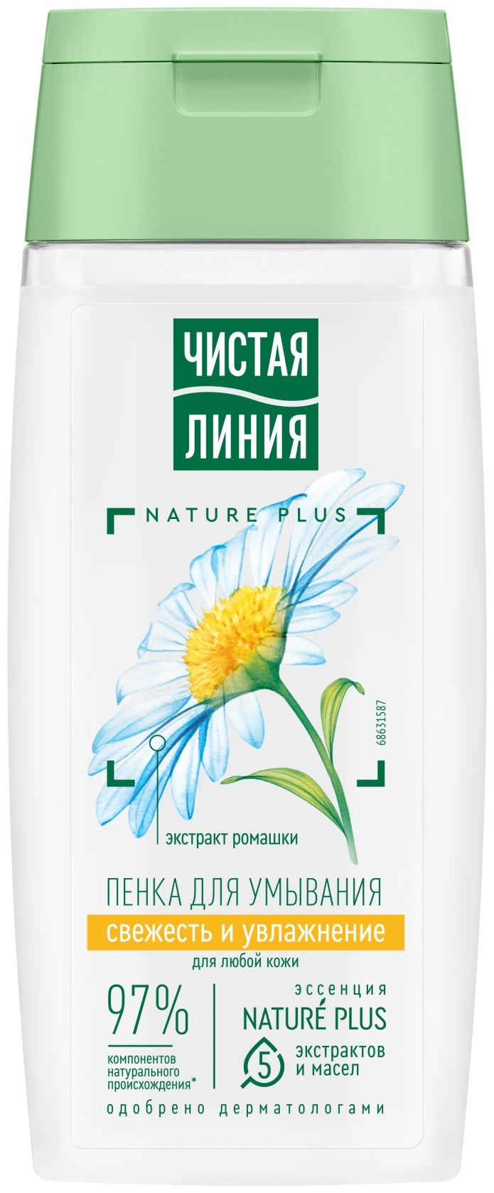 ЧИСТАЯ ЛИНИЯ Nature Plus Свежесть и увлажнение пенка 100 мл