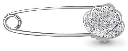 Булавка AQUAMARINE evve-77524/5 вес 1.13 г серебро, стекло