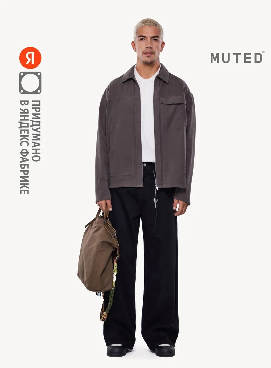 Джинсы свободного кроя MUTED черный
