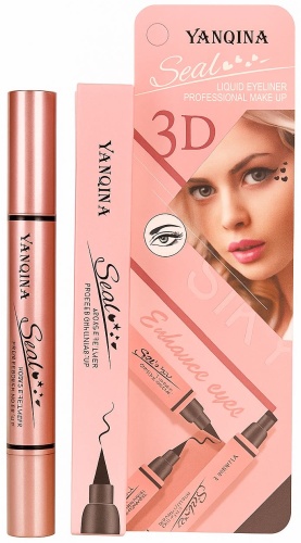 YanqinaSeal 3 D liquid Eyeliner подводка-фломастер черный 1
