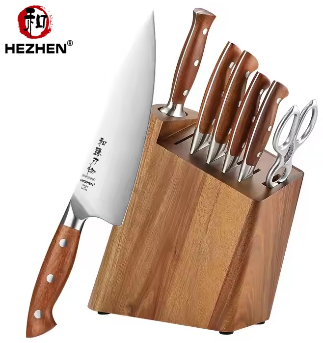 Набор ножей HezHen X02-H8, лезвие: нержавеющая сталь 8 шт