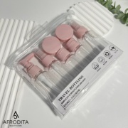 Afrodita флакон дорожный наливным путем силикон, пластик 50 мл 7 шт