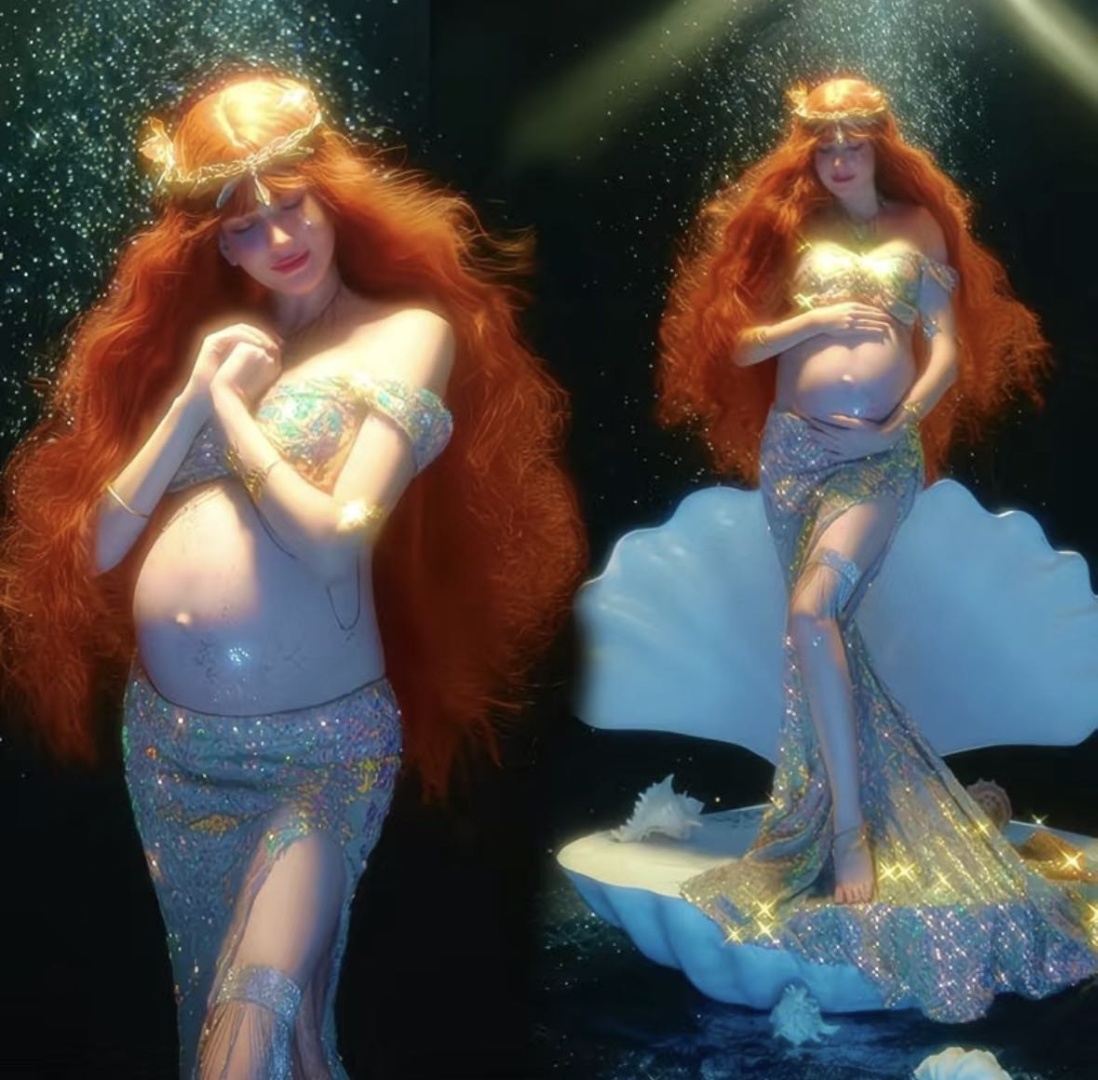 Карнавальный костюм Ariel бирюзовый, серебристый
