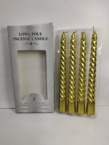Декоративная свеча Декоративная свеча Long Pole Incense Cangle 20 см, 4 шт